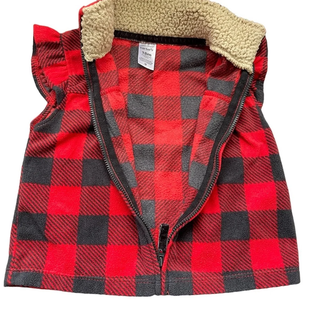 Carter’s Infant Buffalo Plaid Vest - 18 months